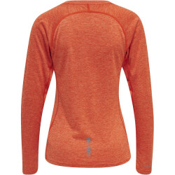 newline Running Langarmshirt Damen spicy orange melange S