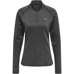 newline 1/2-Zip Running Trainings-Top Damen forged iron melange XXL