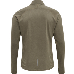 newline 1/2-Zip Langarmshirt Herren winter twig melange XXL