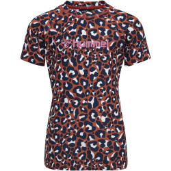 hummel hmlAZUL Badeshirt Mädchen hot sauce 110