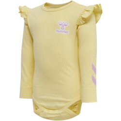 hummel hmlMIRABEL langarm Baby-Body pale banana 56
