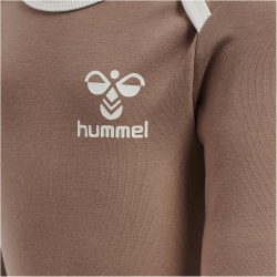 hummel hmlMAULE langarm Baby-Body beaver fur 56