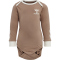 hummel hmlMAULE langarm Baby-Body beaver fur 56