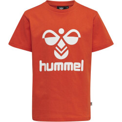 hummel hmlTRES T-Shirt Kinder cherry tomato 104