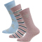 3er Pack hummel hmlALFIE Socken Kinder woodrose 24-27