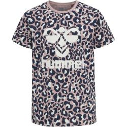 hummel hmlCAROL Kurzarm Schlafanzug Mädchen woodrose/black iris 122