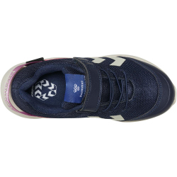 hummel Reach 250 hummelTEX Recycled Sneaker wasserabweisend Kinder black iris/pink 26