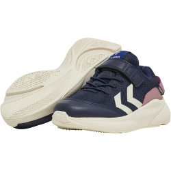 hummel Reach 250 hummelTEX Recycled Sneaker wasserabweisend Kinder black iris/pink 26