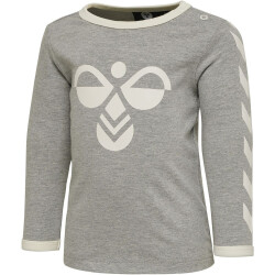 hummel hmlFLIPPER langarm Baby-Shirt grey melange 56