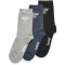 3er Pack hummel SUTTON Socken Kinder black/grey melange/blue nights 24-27