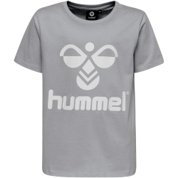 hummel hmlTRES T-Shirt Kinder grey melange 140