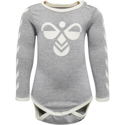 hummel hmlFLIPPER langarm Baby-Body grey melange 56