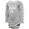 hummel hmlFLIPPER langarm Baby-Body grey melange 56