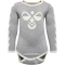 hummel hmlFLIPPER langarm Baby-Body grey melange 56
