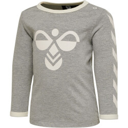 hummel hmlFLIPPER Baby-Langarmshirt grey melange 56