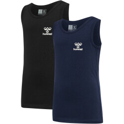 2er Pack hummel hmlNOLAN Tanktop Jungen black iris 110/116