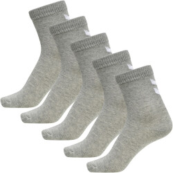 5er Pack hummel hmlMAKE MY DAY Socken Kinder grey melange...