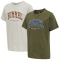 2er Pack hummel hmlFAST T-Shirt Kinder kalamata/light grey melange 104