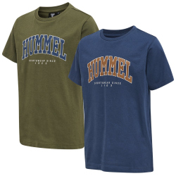 2er Pack hummel hmlFAST T-Shirt Kinder sargasso...