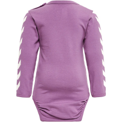 hummel hmlFAST Flipper langarm Baby-Body argyle purple 56