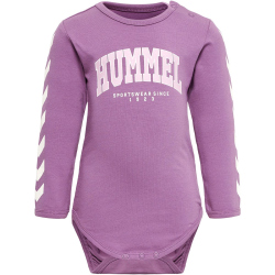 hummel hmlFAST Flipper langarm Baby-Body argyle purple 56