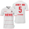 uhlsport 1. FC K&ouml;ln Heimtrikot mit Spielerdruck 2021/22 wei&szlig; ARREY-MBI 5 5XL