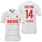uhlsport 1. FC K&ouml;ln Heimtrikot mit Spielerdruck 2021/22 wei&szlig; HECTOR 14 5XL