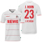 uhlsport 1. FC K&ouml;ln Heimtrikot mit Spielerdruck 2021/22 wei&szlig; J. HORN 23 5XL