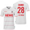 uhlsport 1. FC Köln Heimtrikot mit Spielerdruck 2021/22 weiß SKHIRI 28 XXL