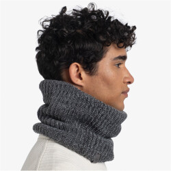 BUFF Knitted & Fleece Neckwarmer Janna vaed grey heather