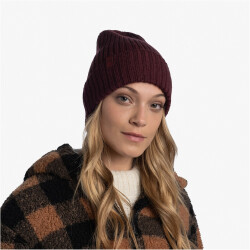 BUFF Merinowolle Knit Hat Norval Mütze norval maroon