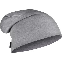 BUFF Merinowolle Mütze Heavyweight solid light grey