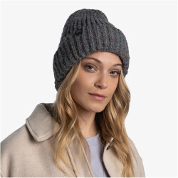 BUFF Knitted & Fleece Polar Strickmütze kim grey
