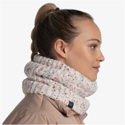 BUFF Knitted & Fleece Polar Neckwarmer kim white