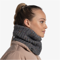 BUFF Knitted & Fleece Polar Neckwarmer kim grey