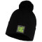 BUFF Knitted Bommelmütze Kinder deik black