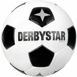 DERBYSTAR Retro TT Fußball weiß/schwarz 5
