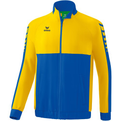 erima Six Wings Präsentationsjacke new royal/gelb 128