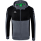 erima Six Wings Trainingsjacke mit Kapuze slate grey/schwarz S