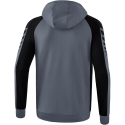 erima Six Wings Trainingsjacke mit Kapuze slate grey/schwarz M