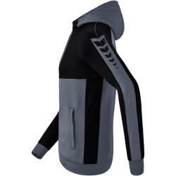 erima Six Wings Trainingsjacke mit Kapuze slate grey/schwarz M