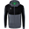 erima Six Wings Trainingsjacke mit Kapuze slate grey/schwarz M