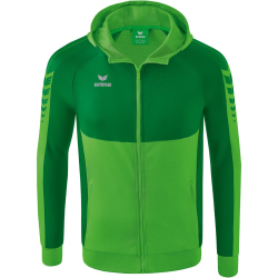 erima Six Wings Trainingsjacke mit Kapuze green/smaragd/wei&szlig; M