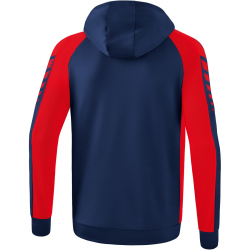 erima Six Wings Trainingsjacke mit Kapuze new navy/rot M