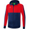 erima Six Wings Trainingsjacke mit Kapuze new navy/rot XL