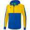 erima Six Wings Trainingsjacke mit Kapuze new royal/gelb 116