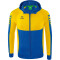 erima Six Wings Trainingsjacke mit Kapuze new royal/gelb 128
