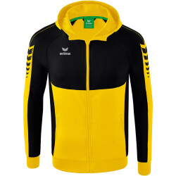 erima Six Wings Trainingsjacke mit Kapuze gelb/schwarz 116