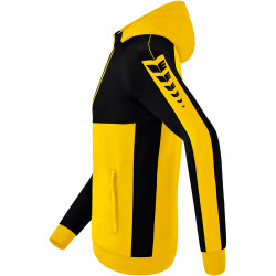 erima Six Wings Trainingsjacke mit Kapuze gelb/schwarz 164