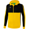 erima Six Wings Trainingsjacke mit Kapuze gelb/schwarz M